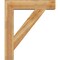 Ekena Millwork Traditional Block Rough Sawn Bracket w/ Offset Brace, Western Red Cedar, 8"W x 34"D x 40"H BKT0806X34X40TRA05RWR - alternate 2